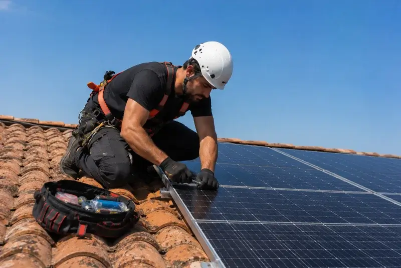 Maintenance et monitoring de panneaux solaires à Goven